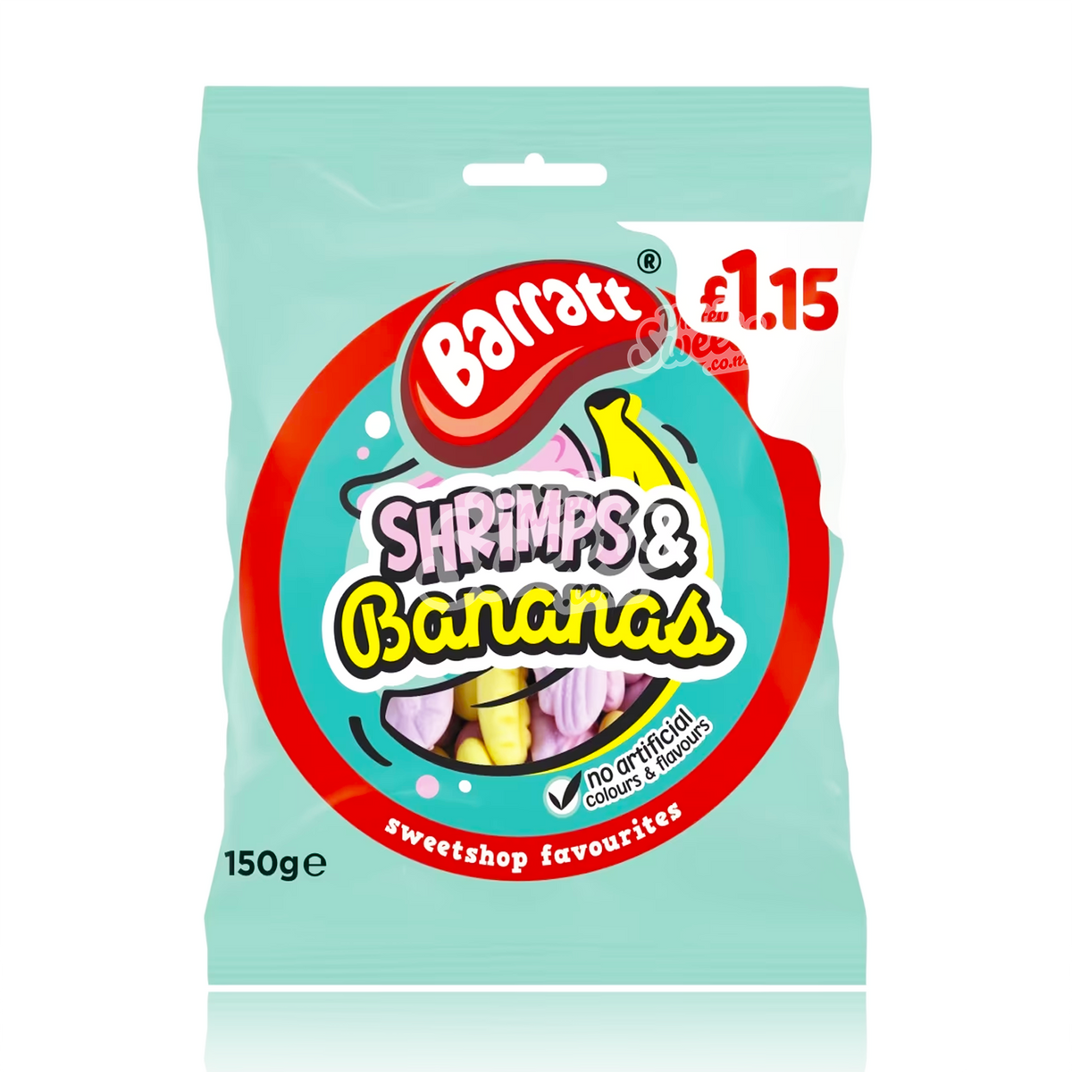 Barratt SHRIMPS & BANANAS 150g (UK MADE) United Sweets