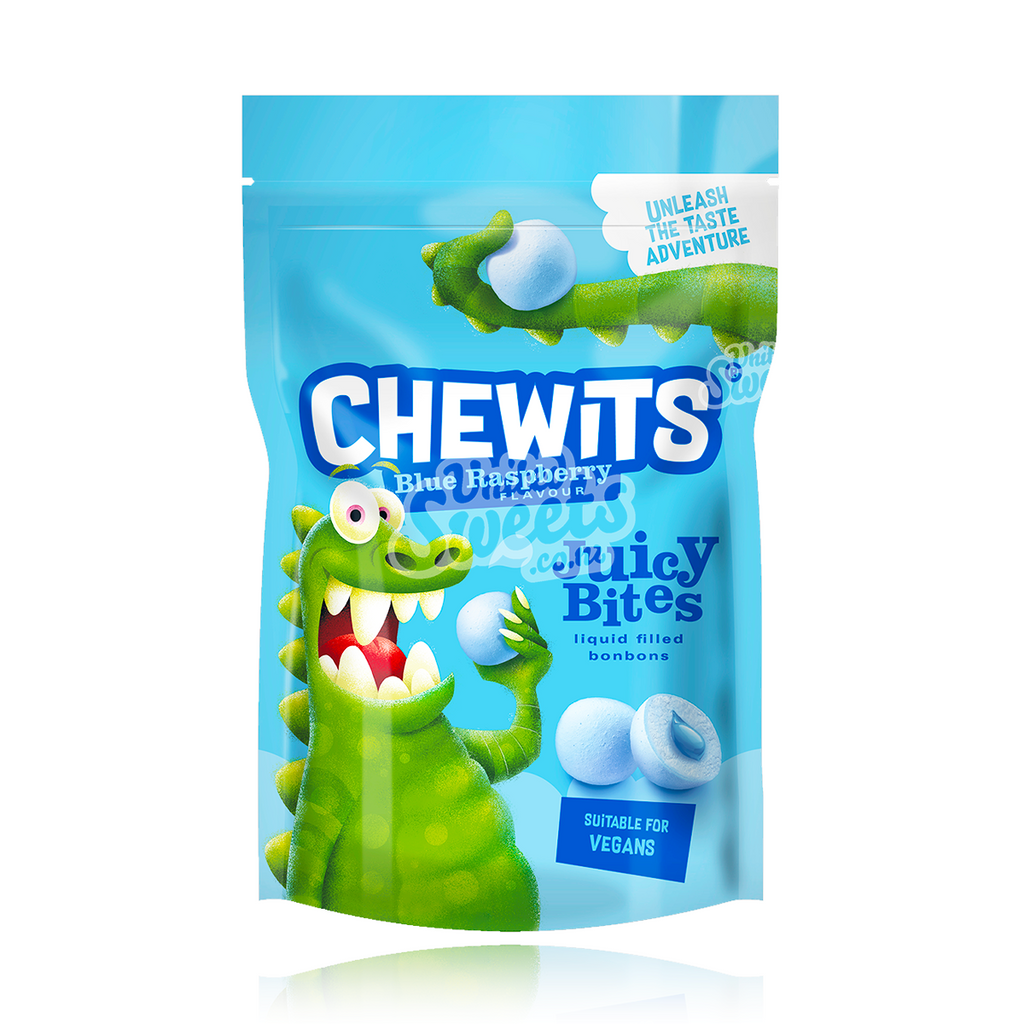 Chewits Juicy Bites Blue Raspberry 115g (UK)