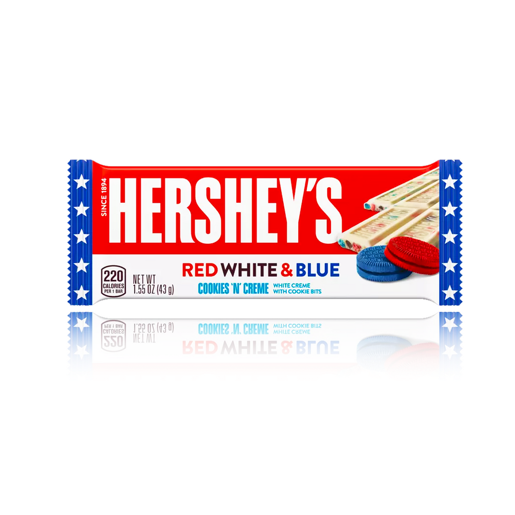 Hershey's Cookies 'N' Creme Red White & Blue 43g -DATED