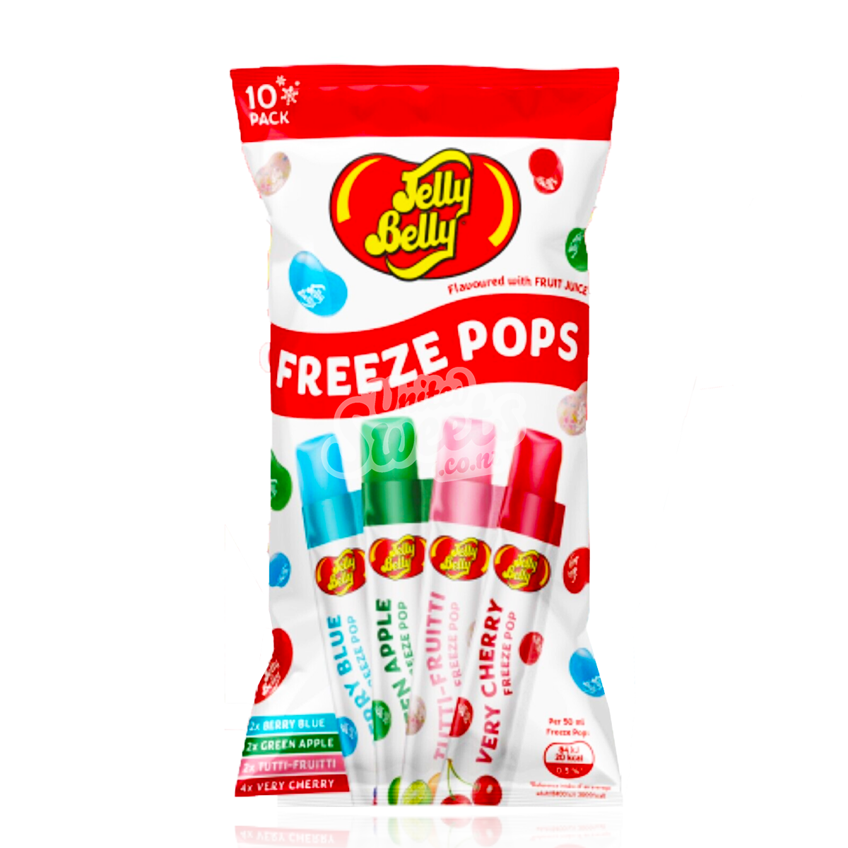 Jelly Belly Freezer Pops 10PK United Sweets