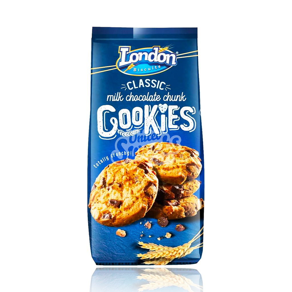 London Biscuits Classic Milk Chocolate Chunk Cookies 160g (UK) (BB: 29/04/2024)