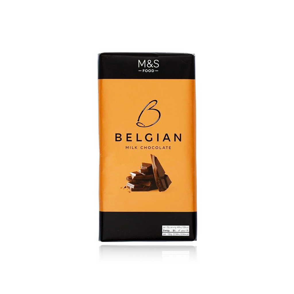 Mark & Spencer Belgian Milk Chocolate Block 180g (BB: 27/04/2024)