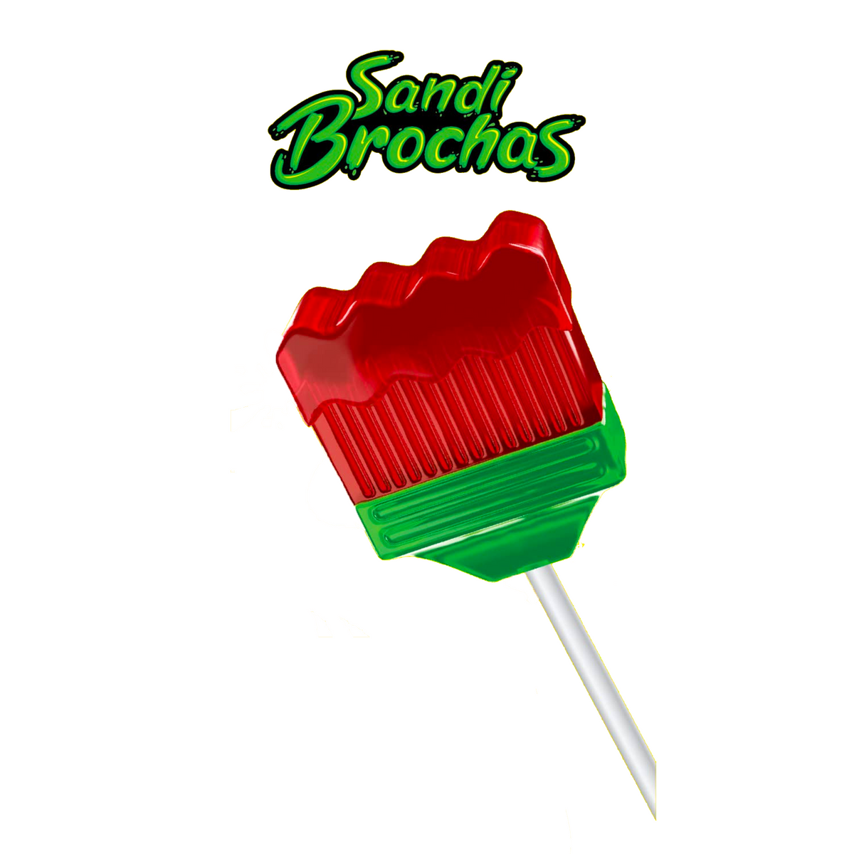 Sandi Brochas Watermelon 40 Piezas Paletas Sandi Brochas DULCE