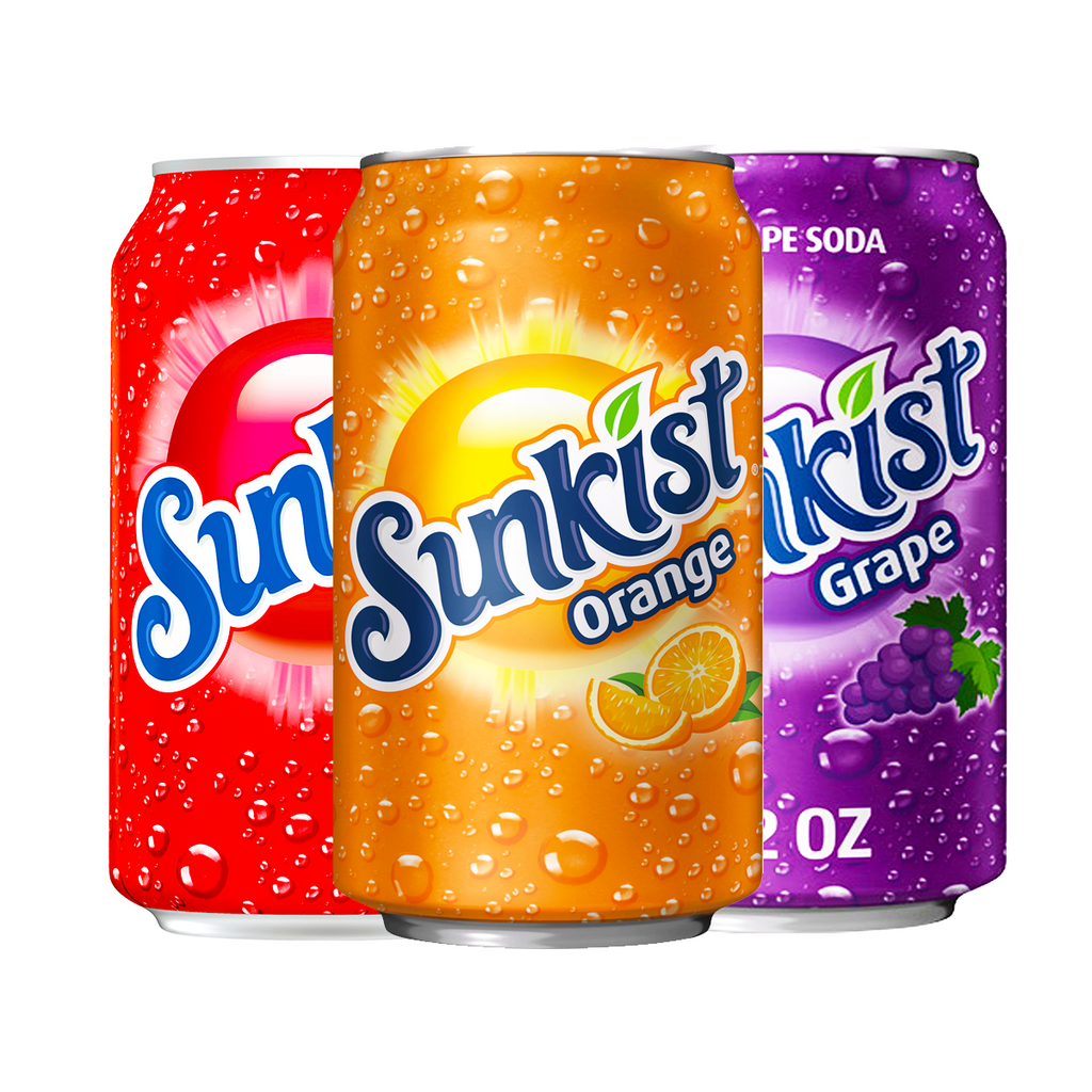 Sunkist Assorted Flavours 355ML