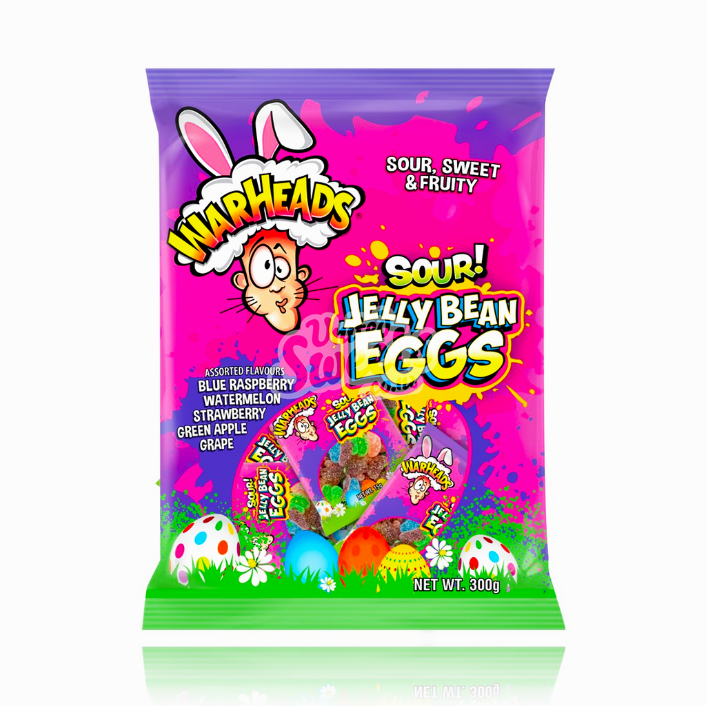 Warheads Sour Jelly Beans Eggs 300g