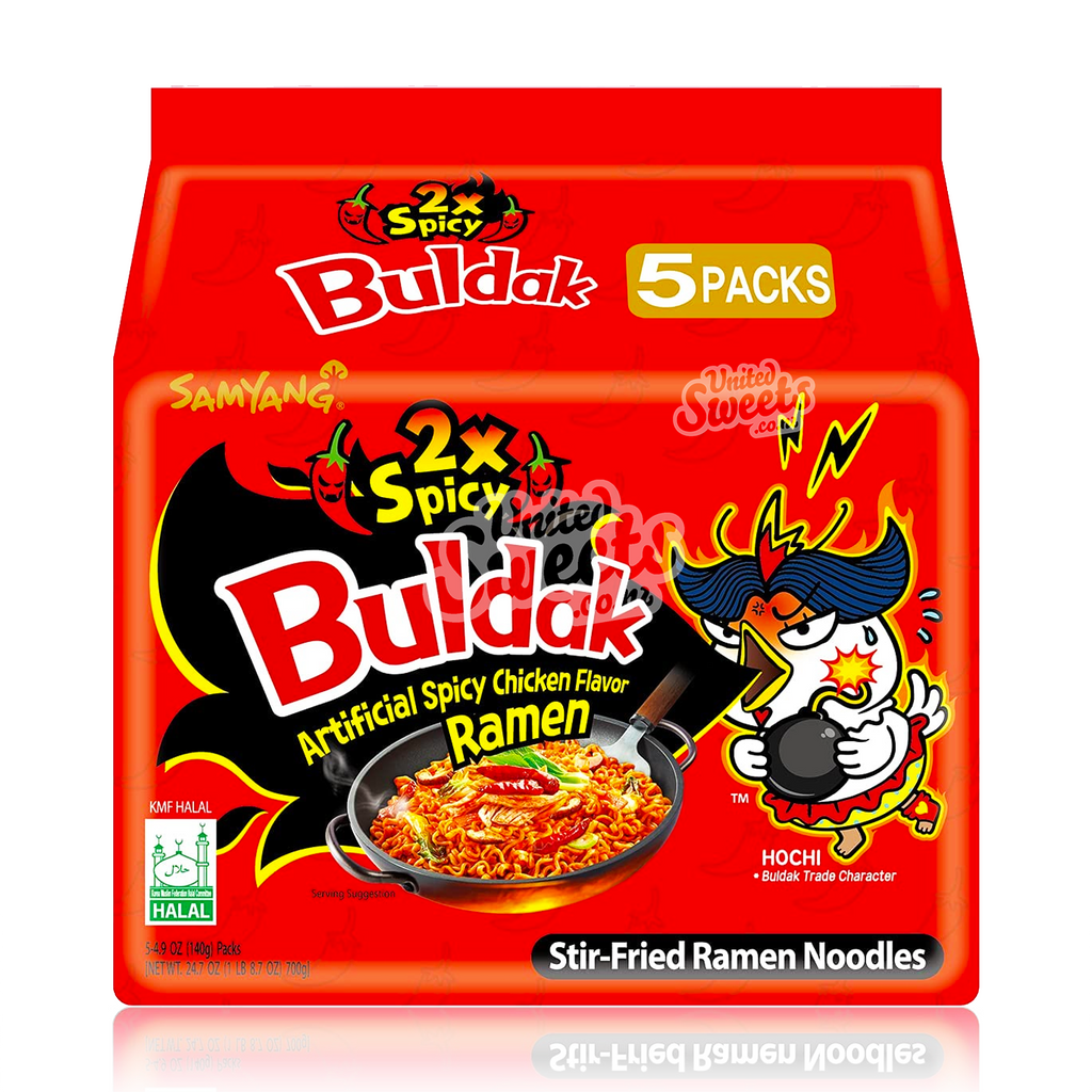 Buldak (Samyang) Ramen Noodles Hot Chicken 2x SPICY 700g 5PK
