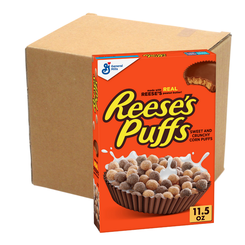 Reese's Puffs Cereal 12 Pack Box