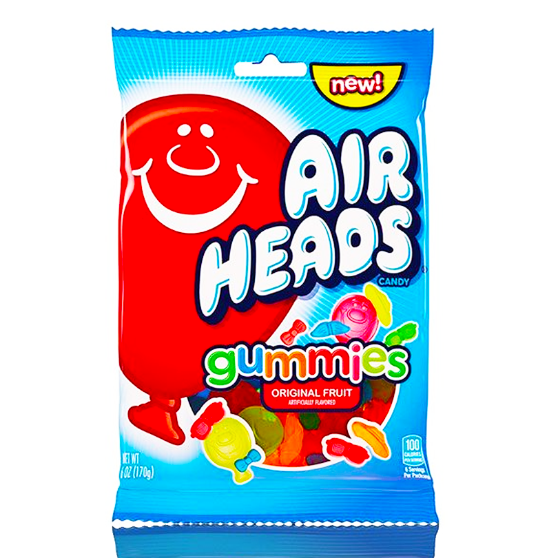 Airheads Gummies Original 108g Peg Bag (BB: 04/2024)