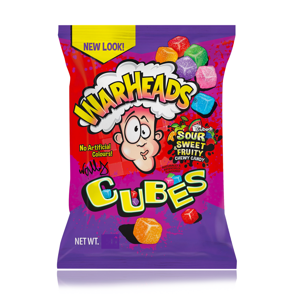 Warheads Sour Chewy Cubes Peg Bags