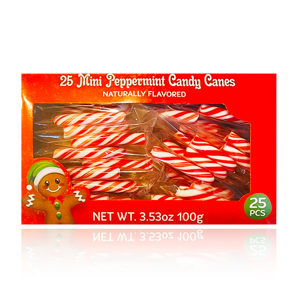 Mini Peppermint Candy Cane 25PK 100g