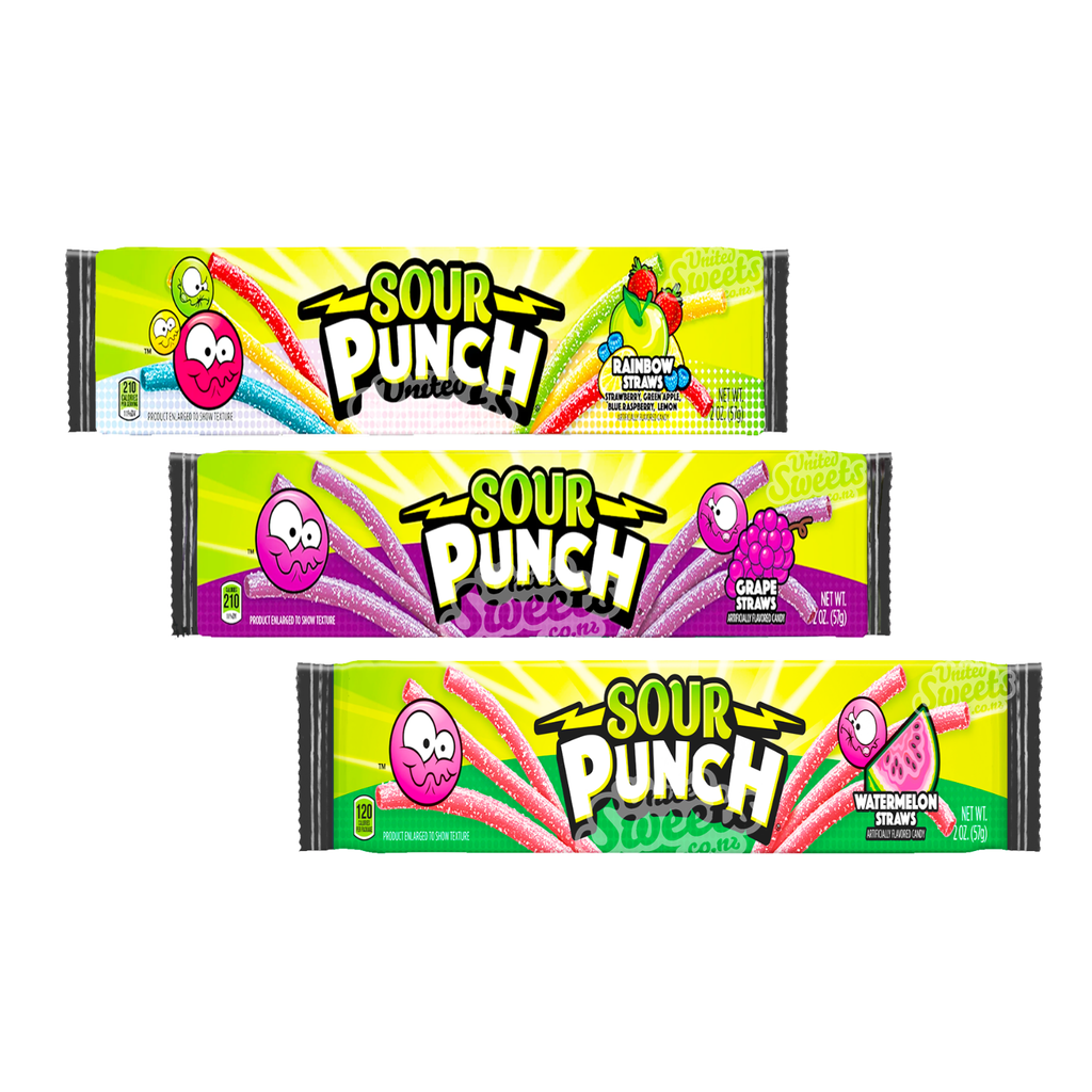 Sour Punch Straws 57g