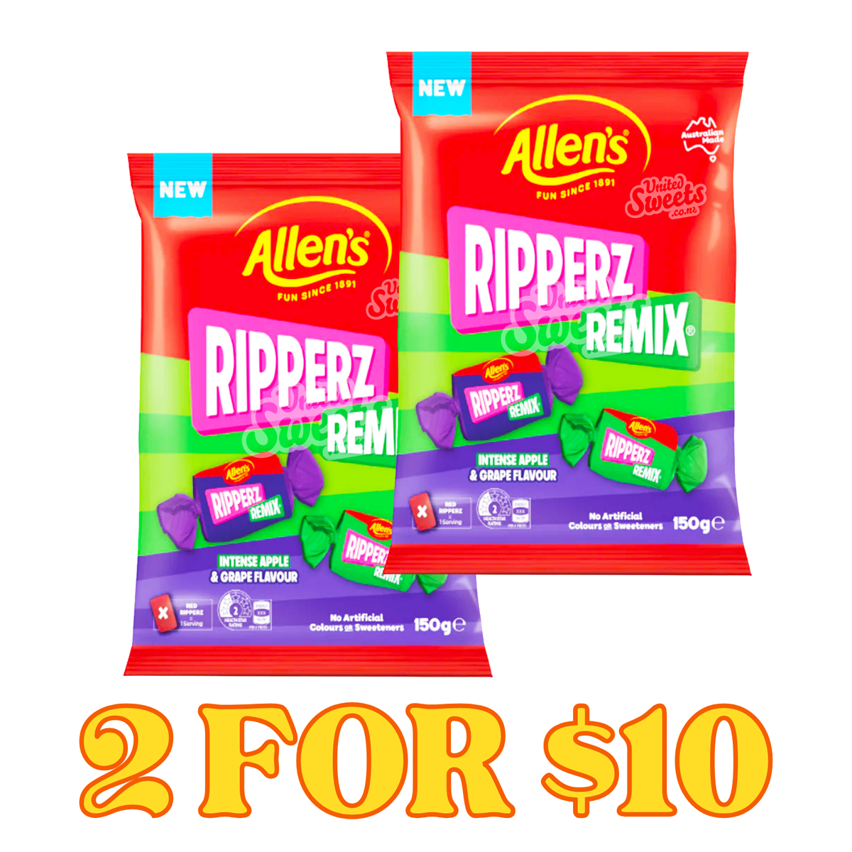 Allen's Ripperz Remix 150g (Best Before: 04/2026) – United Sweets
