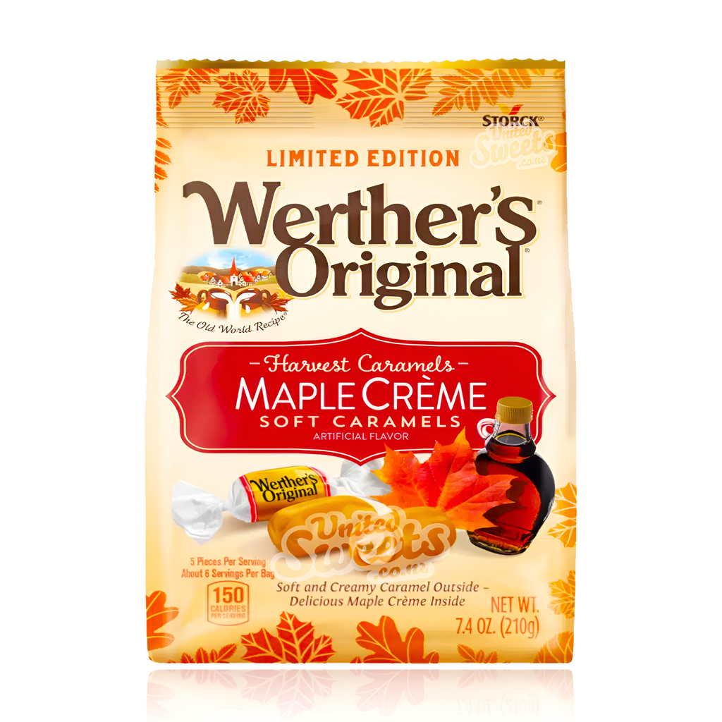 DATED- Limited Edition Werther's Original Maple Creme Soft Caramels 210g (BEST BEFORE: 04/2025)