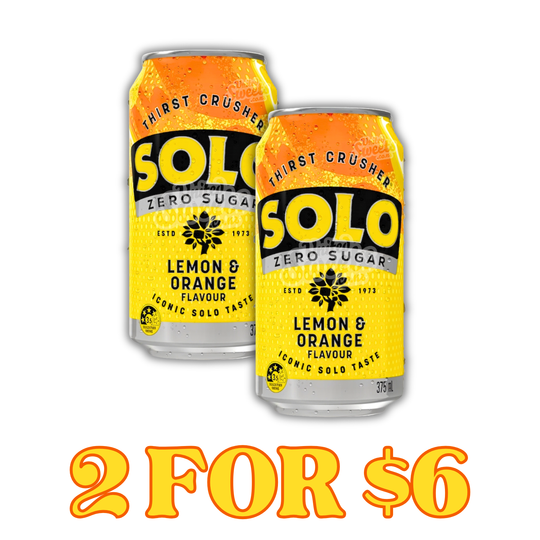 Solo LEMON/ORANGE ZERO SUGAR 375ml