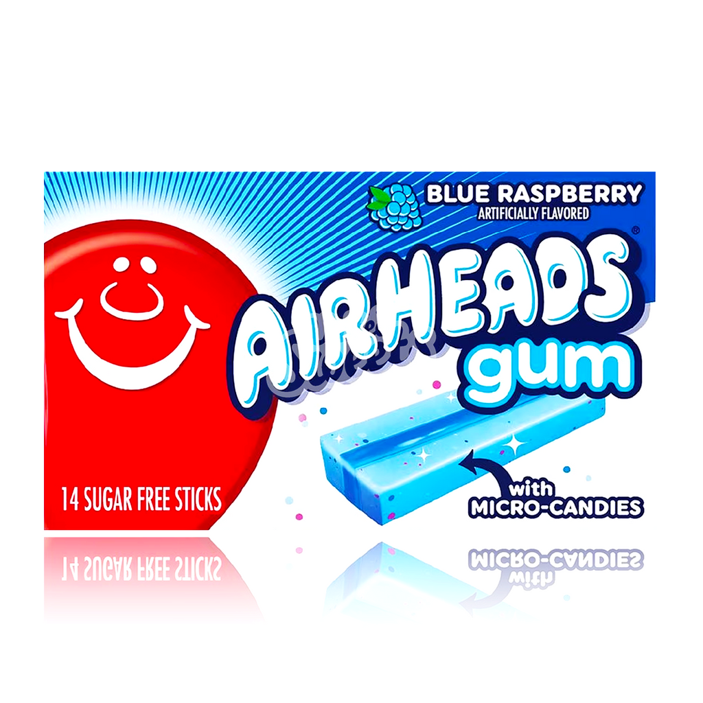 Airheads Gum Blue Raspberry 14 Sticks