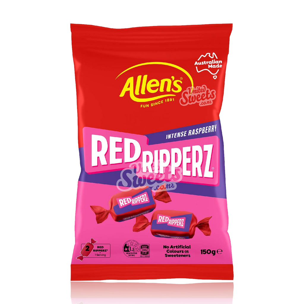 Allen's  RED Ripperz RASPBERRY 150g