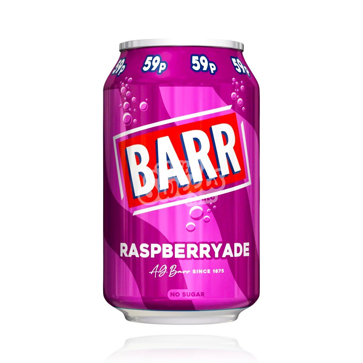 Barr Raspberryade No Sugar 330ml – United Sweets