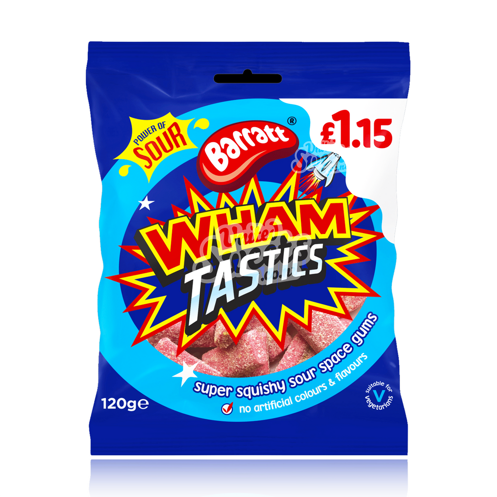 Barratt WHAM TASTIC SOUR 120g (UK MADE) BEST BEFORE: 02/2025