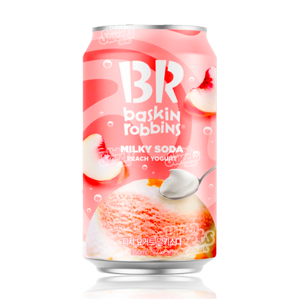 Baskin Robbins Milky Soda Peach Yogurt 350ML (KOREA MADE)
