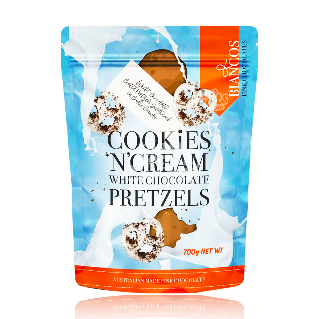 Biancos Cookies N' Cream White Chocolate Pretzels - 700g