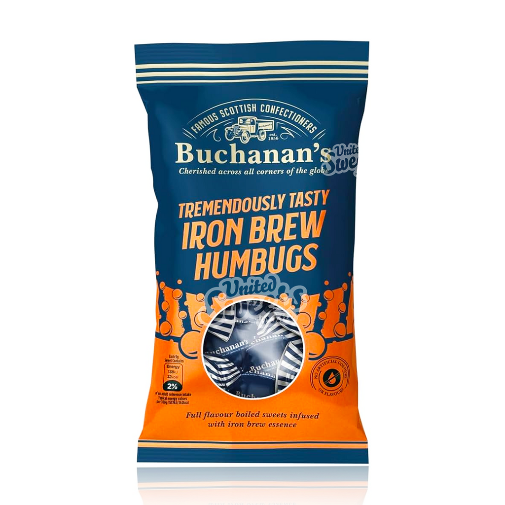 Buchanans Iron Brew Humbugs 140g (Scottish)