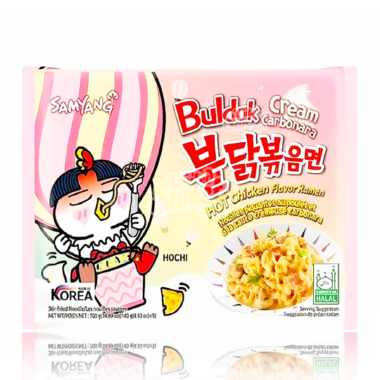 Buldak (Samyang) Ramen Noodles Hot Chicken CREAM Carbonara 140g