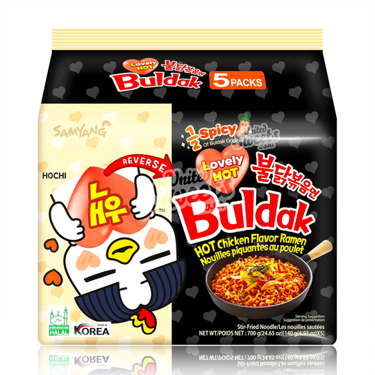 Buldak (Samyang) Ramen Noodles Hot Chicken Lovely Hot 650g 5PK
