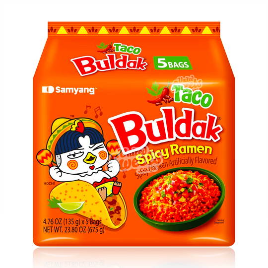 Buldak (Samyang) Ramen Noodles Hot Chicken Taco 675g 5PK