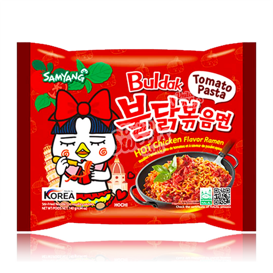 Buldak (Samyang) Ramen Noodles Hot Chicken Tomato Pasta 130g