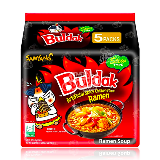 Buldak (Samyang) Ramen Noodles Hot Chicken Stew Type 725g 5PK