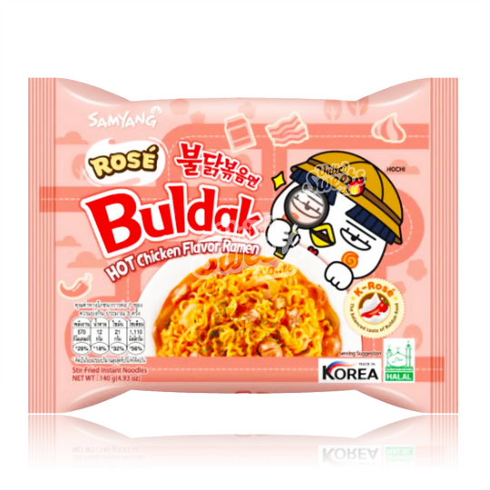 Buldak (Samyang) Ramen Noodles Hot Chicken Rose 140g