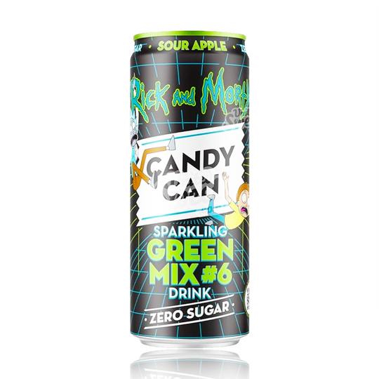 Candy Can Rick and Morty (Green Mix #6) Sparkling Sour Apple 330ml