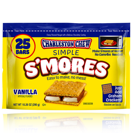 Charleston Chew Simple S'mores 25PK 290g
