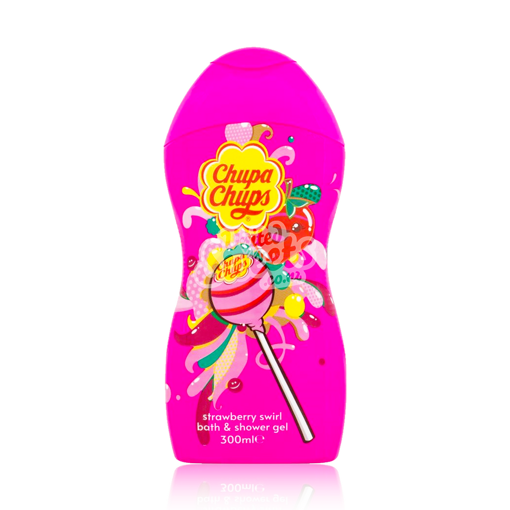 Chupa Chups Strawberry Swirl Shower Gel 300ml - NOT EDIBLE!