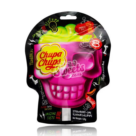 Chupa Chups Strawberry & Lime Skulls