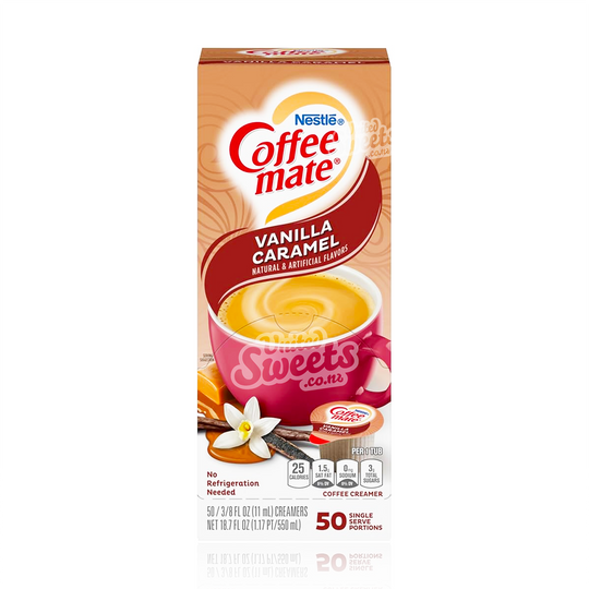 Nestle Coffee-Mate VANILLA CARAMEL Flavour 50 Pack