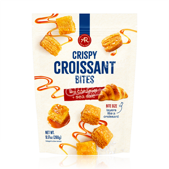 ALLI & ROSE Crispy Croissant Bites Caramel & Sea Salt 260g