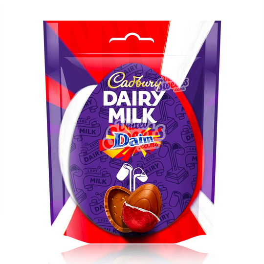 Cadbury Dairy Milk Daim Chocolate Egg Bag 77g (UK MADE)