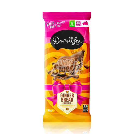 Darrell Lea Ginger Bread Chocolate Block 160g