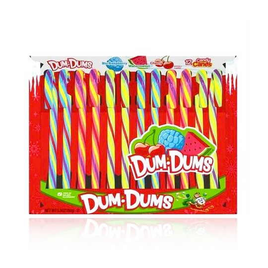 Dum Dums Candy Canes 12 Pack 150g