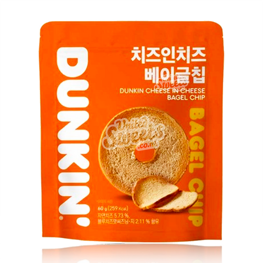 DUNKIN Cheese Bagel Chips 60g  (Made in Korea)