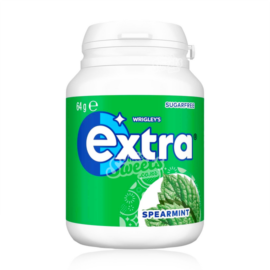 Wrigley's Extra Spearmint Chewing Gum Bottle 46pc 64g (UK MADE)
