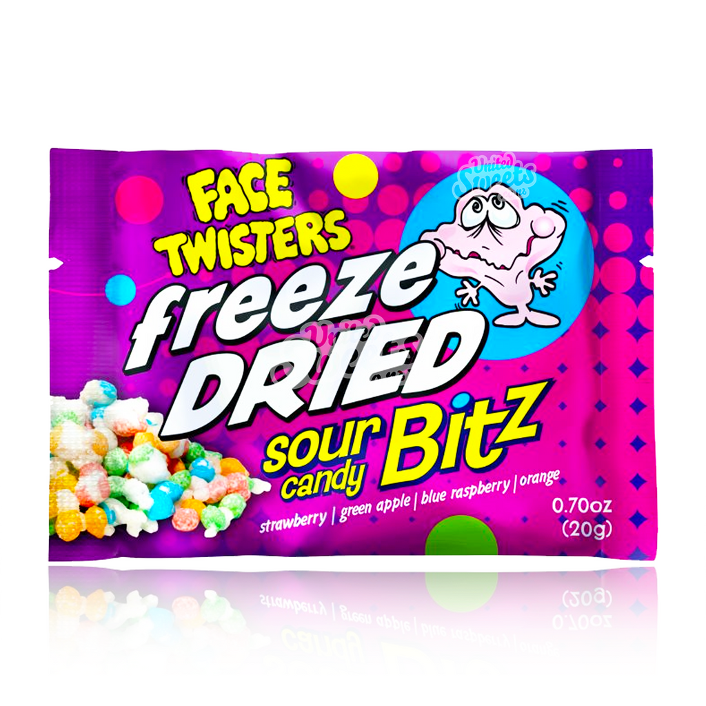 Face Twisters Freeze Dried Sour Candy Bitz 20g (USA MADE)