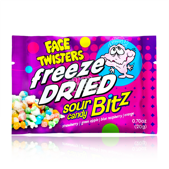 Face Twisters Freeze Dried Sour Candy Bitz 20g (USA MADE)