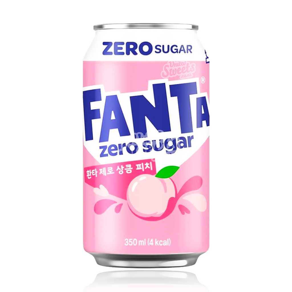 Fanta Fresh Peach Zero Sugar 350ml (Made in Korea)