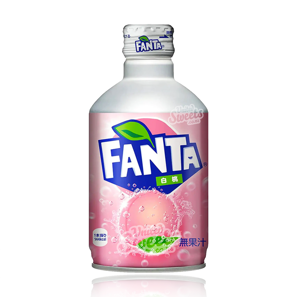 Fanta WHITE PEACH Aluminium Bottle 300ml (MADE IN JAPAN)