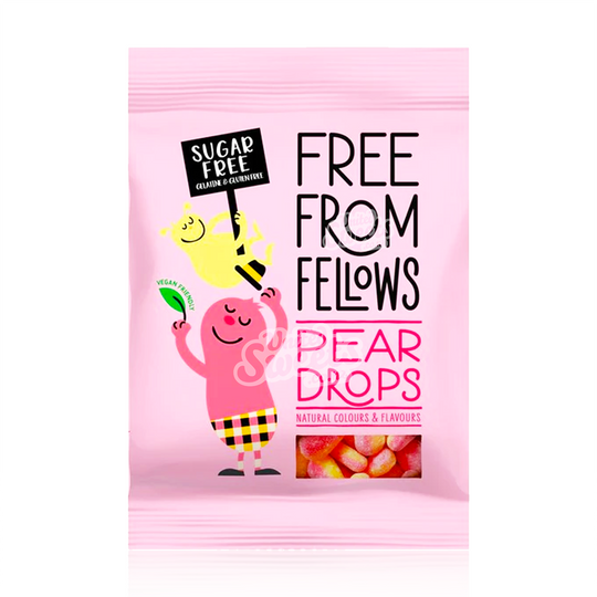 Free From Fellows Sugar free Pear Drops 70g (UK MADE)