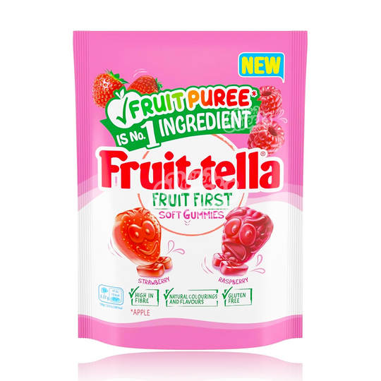 Fruit-Tella Fruit First Soft Gummies (Strawberry/Raspberry) 140G (UK) BEST BEFORE: 12/2024