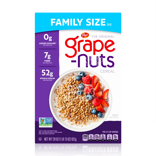 Post Grape Nuts Cereal FAMILY SIZE 822g