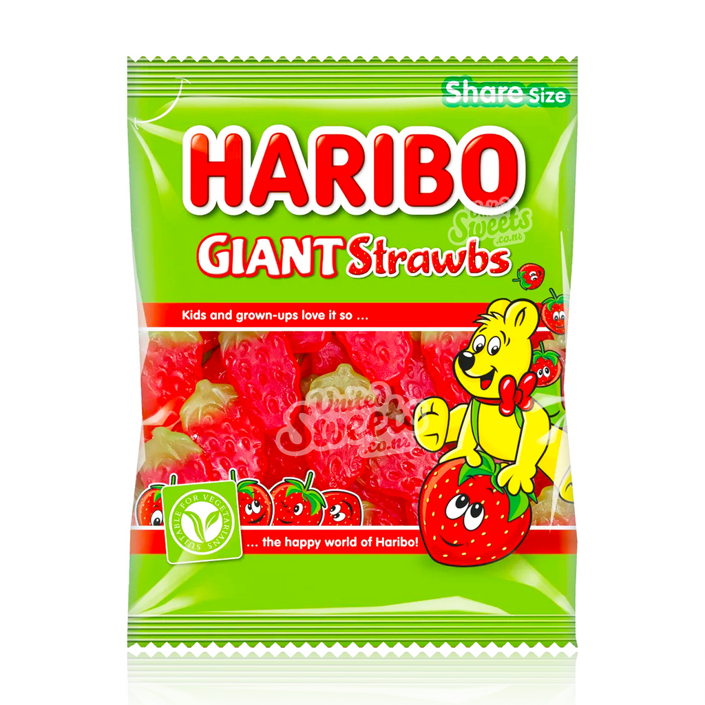 Haribo GIANT STRAWBS 140g (UK)